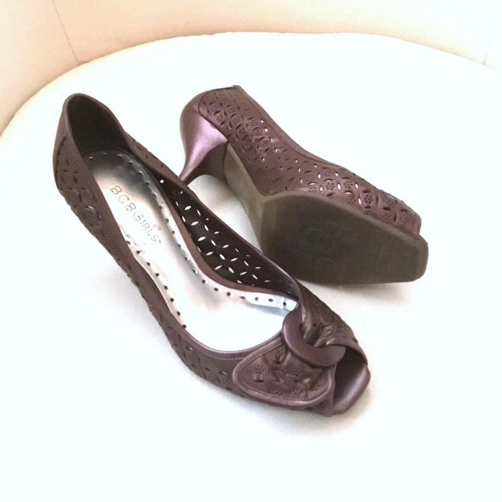 BCBG leather plum shoes - Size 37